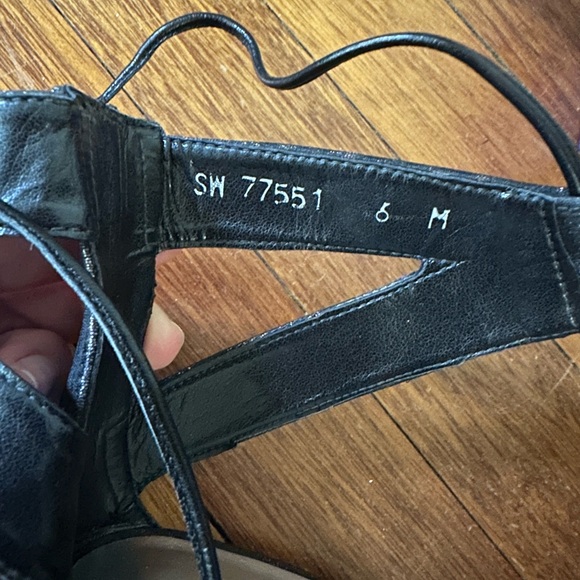 Stuart Weitzman Black High-Heeled Sandals - Picture 6 of 6